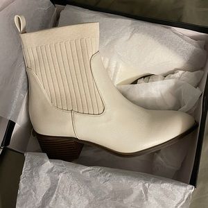 Cream Chelsea Bootie